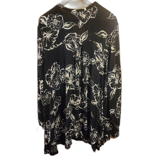 Free People Small Lost In You Printed Tunic Dress Floral Flowy High Neck Hippie - Picture 8 of 11